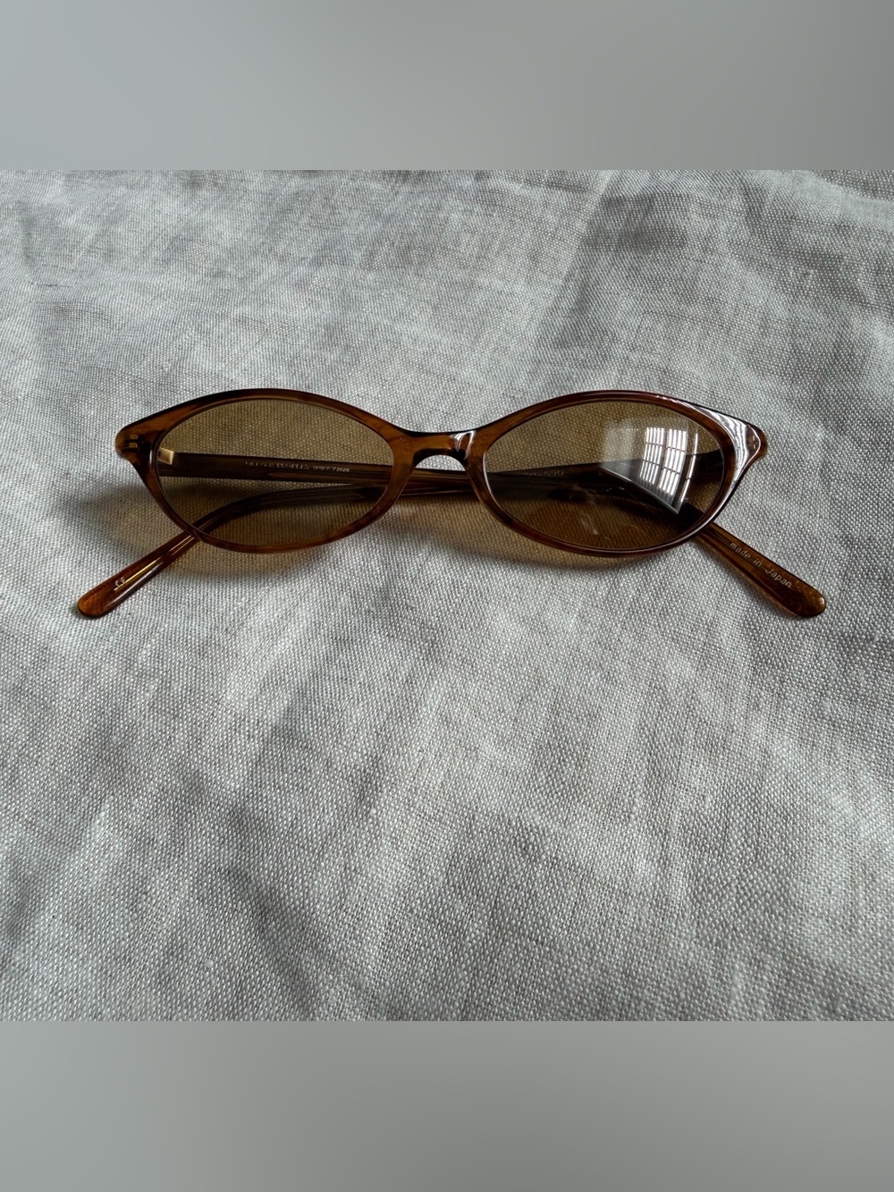 Oliver Peoples OP-590 CT Vintage Oval Sunglasses Tortoise Made in Japan